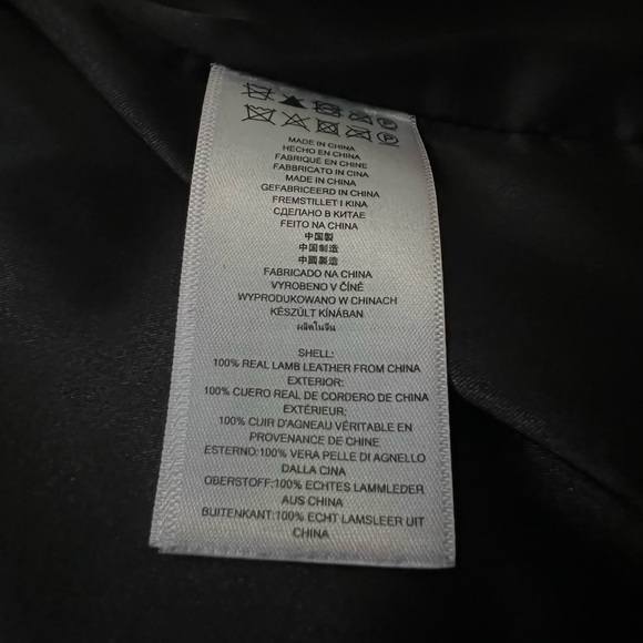 Michael Kors leather biker jacket NWOT - Picture 6 of 6